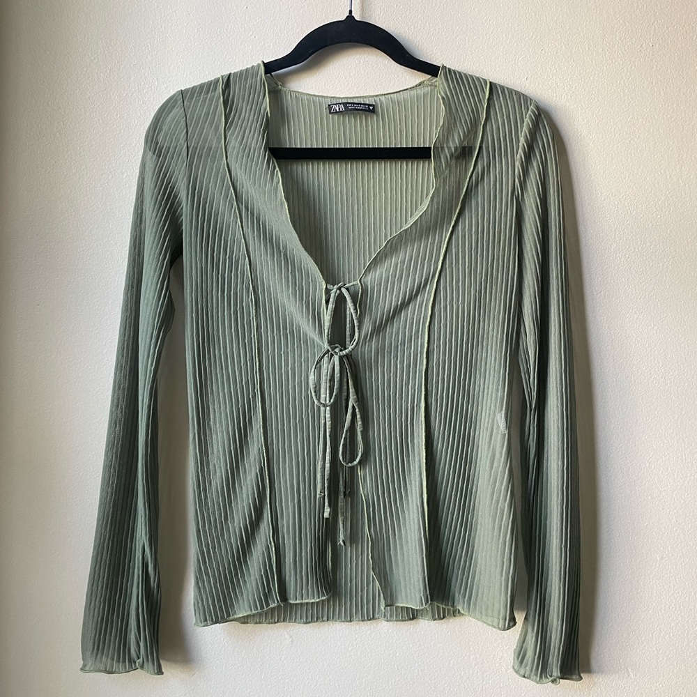Zara tie in front top